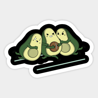 Avocado Rugby Sticker